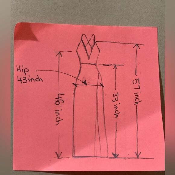 Spaghetti Deep V Neck Cross Back Split Evening Dress - XXL - Picture 4 of 4